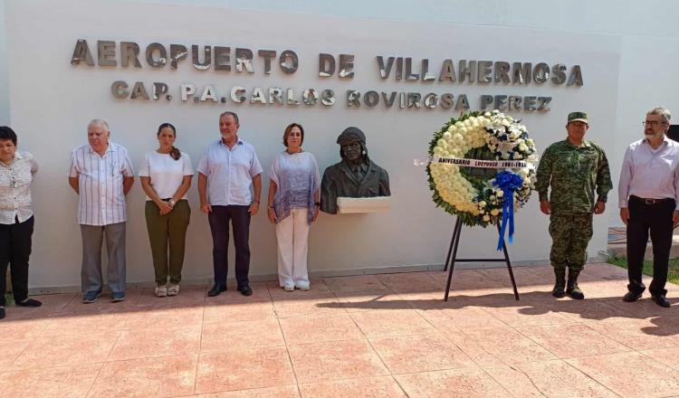 Conmemoran aniversario luctuoso del capitán Carlos Rovirosa Pérez