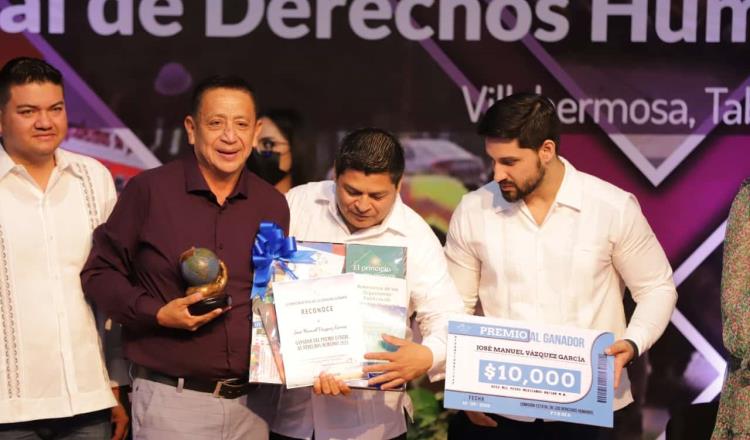 CaldiTaco obtiene el premio estatal de derechos humanos en Tabasco
