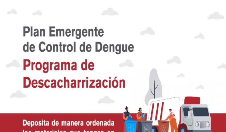 Continúa Ayuntamiento de Centro con jornadas de descacharrización en colonias de Villahermosa