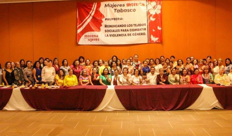 Agrupa Morena Tabasco a mujeres para combatir violencia de género