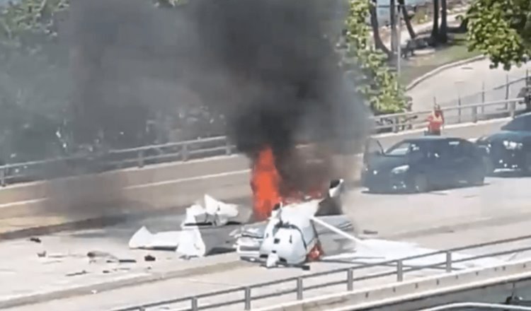 Cae avioneta en puente de Miami; hay seis heridos