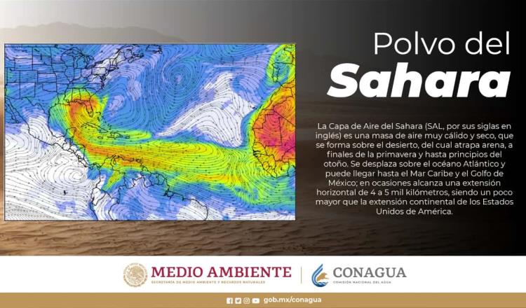 Nube de polvo del Sahara llega a México; se prevé que arribe a Tabasco el 24 de mayo