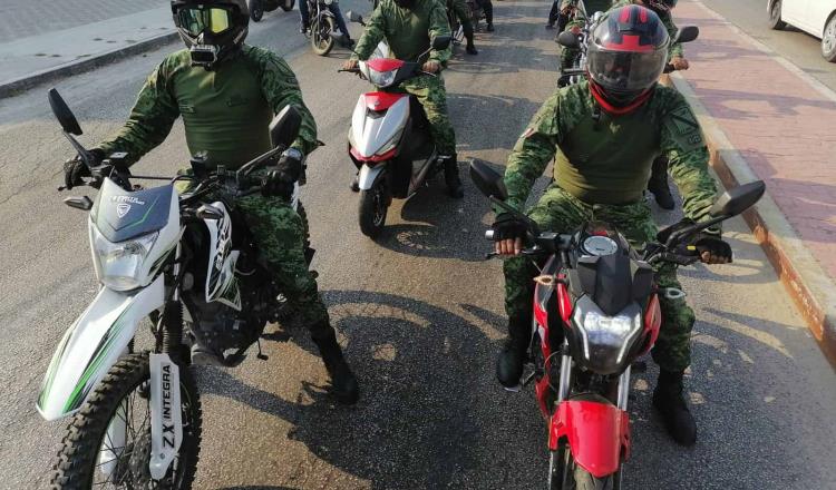 Realiza Ejército primera rodada motociclista en instalaciones de Palenque