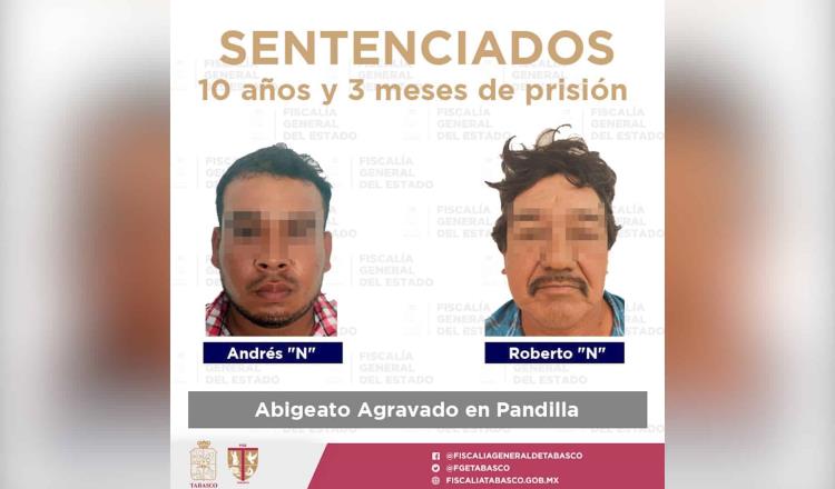 Sentencian a más de 10 años de prisión a dos sujetos por abigeato en Tabasco