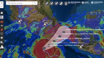 Huracán Agatha alcanzaría categoría 3 este lunes: Conagua