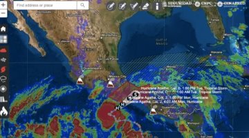 Por "Agatha", cierran puertos de Oaxaca, Chiapas y Guerrero