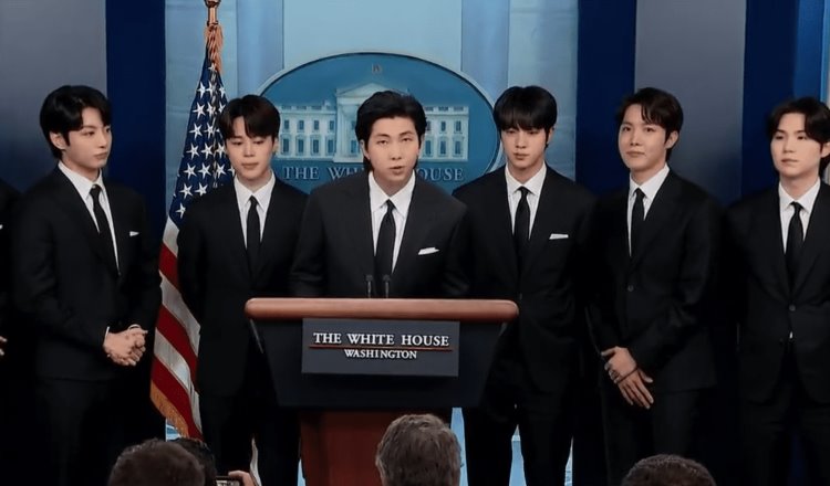 BTS, banda de K-pop, levanta la voz en la Casa Blanca contra los crímenes de odio