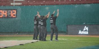 Por lluvia, suspenden doble cartelera en Macuspana entre Olmecas y Diablos