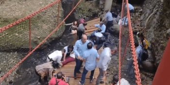 Costó 20 mil pesos rehabilitación del puente colgante colapsado en Cuernavaca