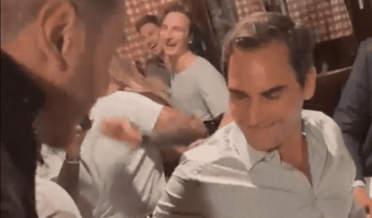 Roger Federer es sorprendido por aficionado que se tatuó su cara en un brazo