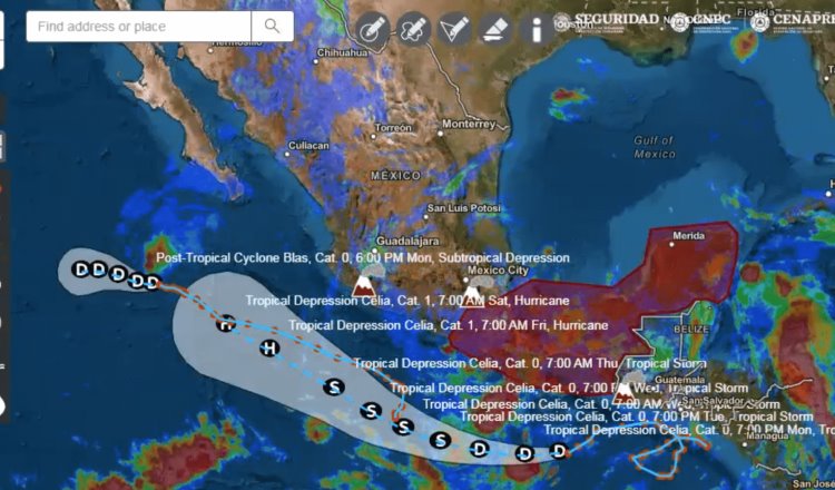 [Actualizado] Sigue el pronóstico de lluvias torrenciales para Tabasco por Celia