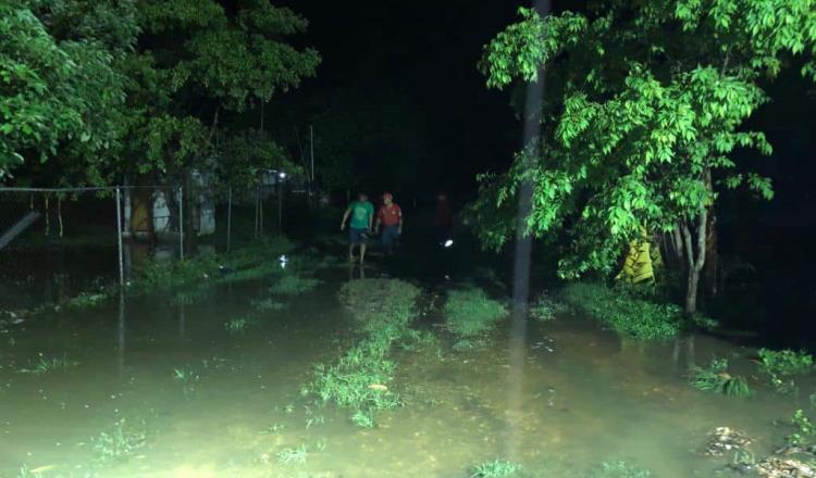 Lluvias dejan afectaciones en tres municipios de Tabasco