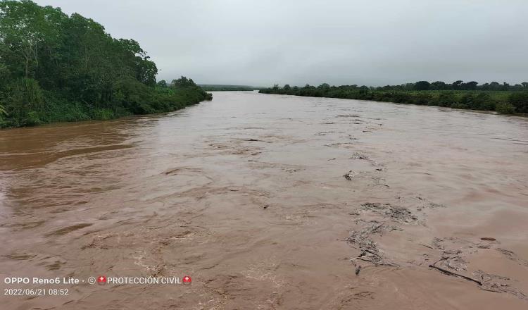 En alerta los ríos Oxolotán, Amatán, Puxcatán y La Sierra: PC Tacotalpa