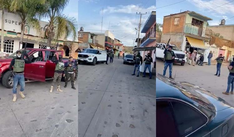 Convoy del CJNG llega a El Volantín, Jalisco; “Ya llegamos y no nos vamos”, asegura