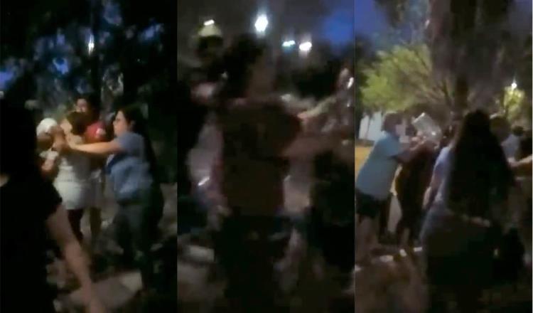 Mujeres protagonizan pelea por unas garrafas de agua en Nuevo León