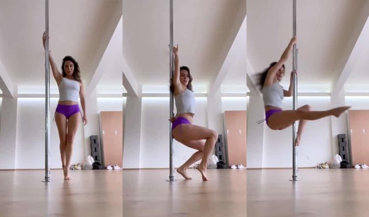 [VIDEO] Martha Higareda presume su habilidad en pole dance