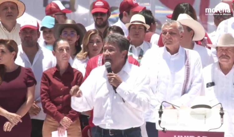 “No a la imposición”, pide Ricardo Monreal en asamblea de Morena desde Coahuila 
