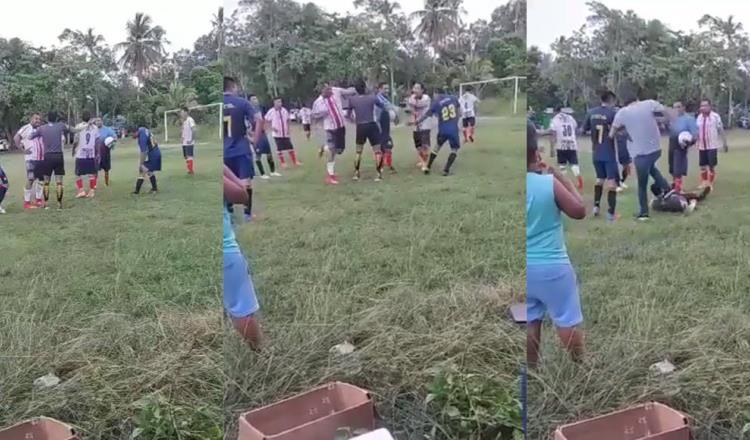 Jugador y espectador agreden a árbitro durante encuentro de futbol en Paraíso