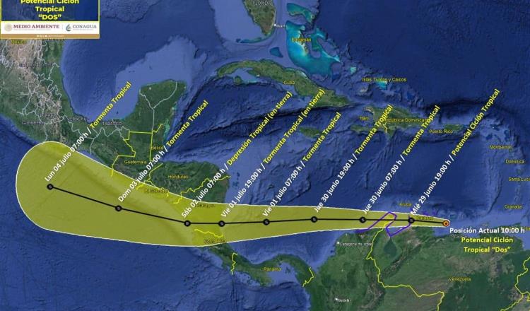 Tormenta tropical afectaría costas de Chiapas