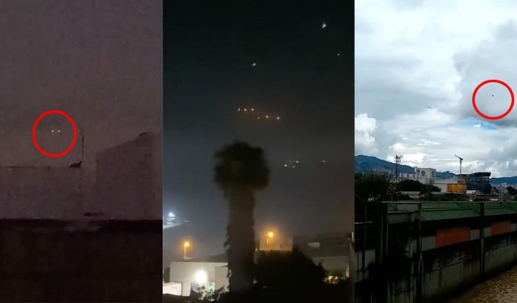 [VIDEO] ¿OVNI? Captan luces extrañas en el cielo de México