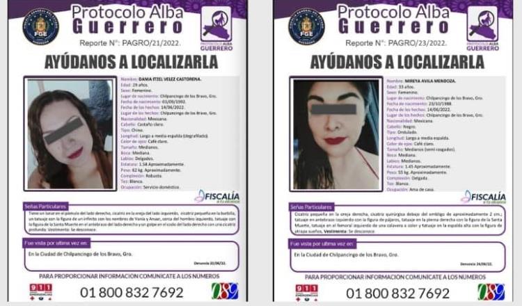 Localizan sin vida a 2 trabajadoras domésticas desaparecidas en Guerrero