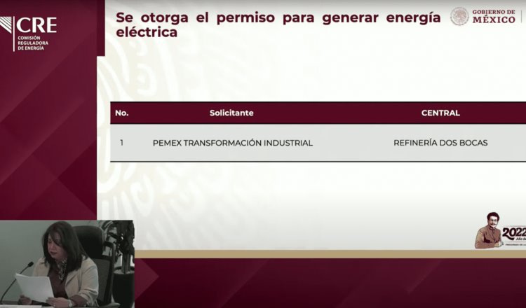Otorga CRE a Pemex permiso para generar electricidad en la refinería Olmeca