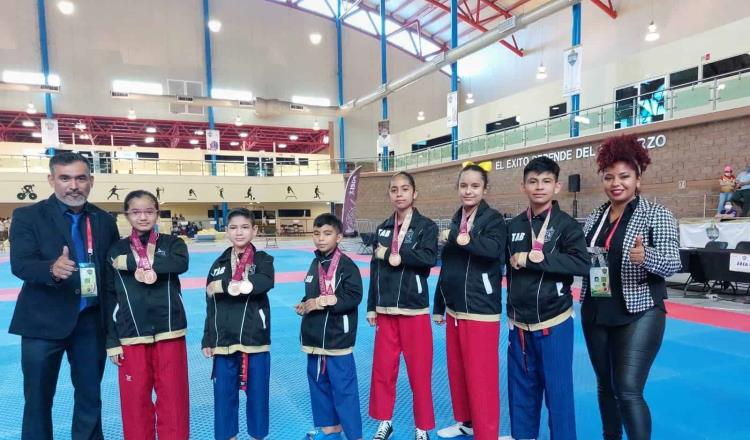 Taekwondoínes tabasqueños ganan 4 medallas en los Nacionales Conade