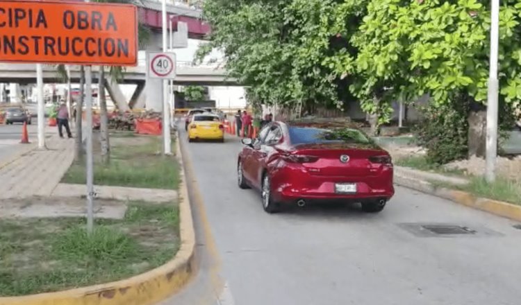 Abren circulación en carril continuo de Av. Universidad a Ruiz Cortines