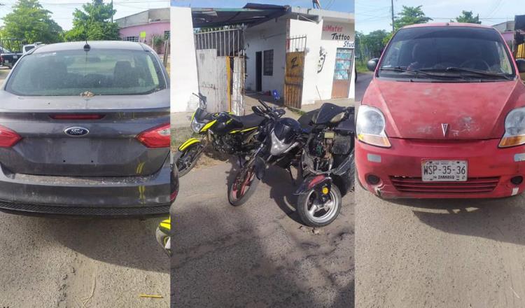 Aseguran en Comalcalco vehículos utilizados para delinquir; ciudadanos cuestionan ¿Y los delincuentes?