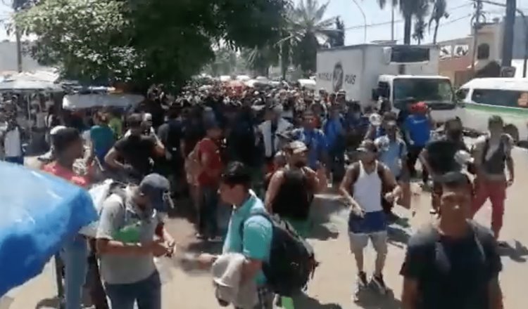 Sale nueva caravana migrante desde Tapachula, Chiapas