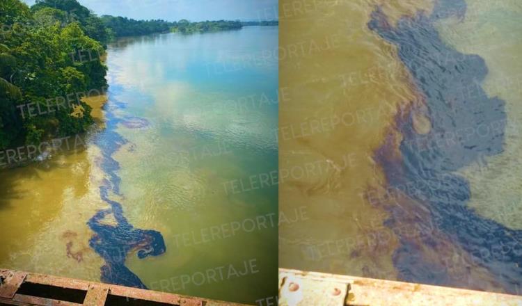 Vandalizan tuberías de Pemex y mancha de hidrocarburo obligaría a parar potabilizadoras en Villahermosa