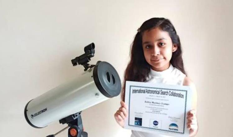 Ashley Martínez, la primera niña mexicana en descubrir un asteroide