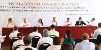 Presentan en Tabasco el Programa Estatal de Eficiencia Energética y Consumo Responsable