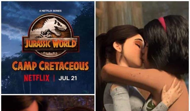 Causa polémica beso lésbico en serie animada ‘Jurassic World: Campamento Cretácico’