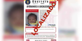 Localizan a bebé robado en Guerrero