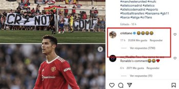 Cristiano Ronaldo responde con risas al posible fichaje con Atlético de Madrid