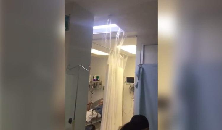 Colapsa techo de hospital en Guasave, Sinaloa por intensas lluvias