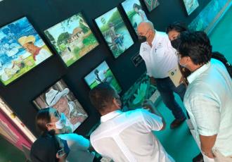 Inauguran exposición pictórica sobre los Pantanos de Centla, en el Museo Papagayo