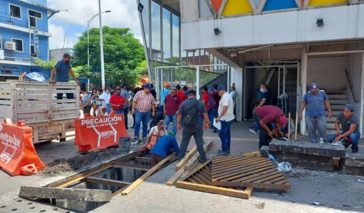 Inician trabajos de separación de drenaje sanitario y pluvial en el ‘Pino Suárez’