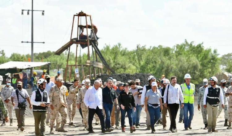 Supervisa AMLO rescate de mineros en Sabinas, Coahuila