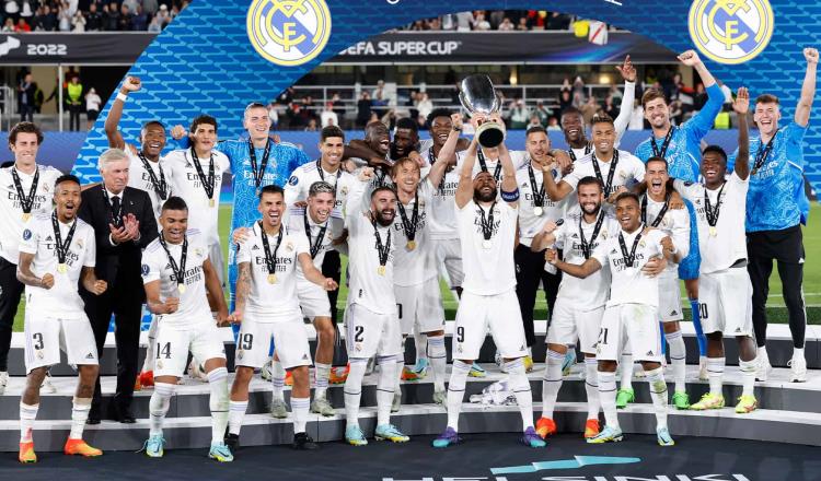 Real Madrid gana la Supercopa de Europa; derrota 2-0 al Frankfurt