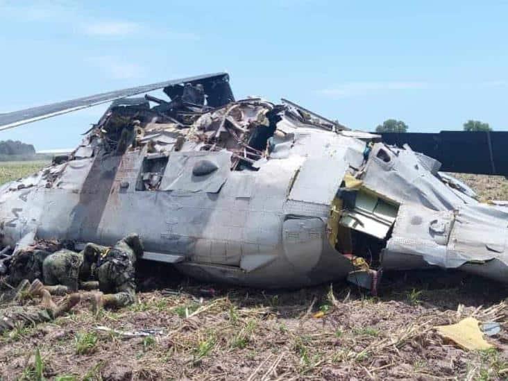Envía Semar a EE. UU. caja negra del helicóptero accidentado en Sinaloa