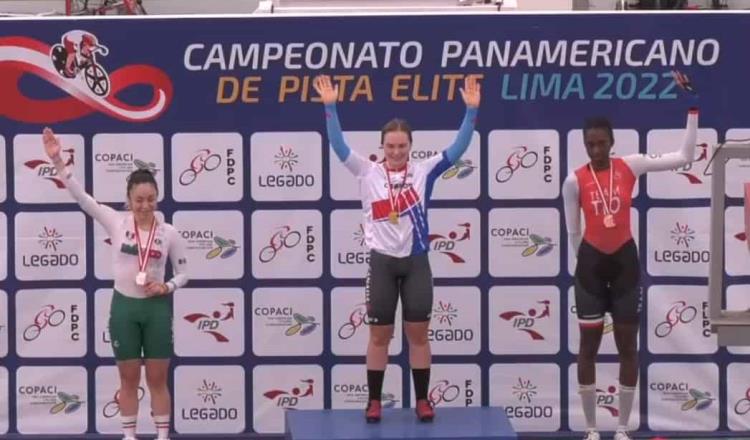 Yareli Acevedo gana medalla de plata en el Panamericano de Ciclismo
