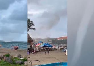 [VIDEO] Captan tromba marina convirtiéndose en tornado en Veracruz