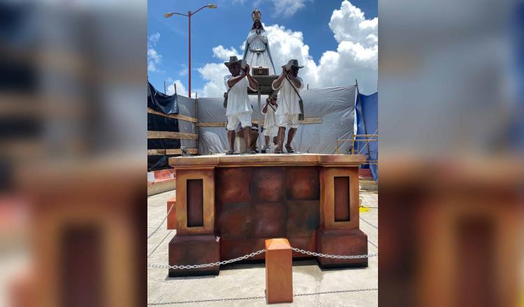 Inauguran hoy nueva estatua en Cupilco que representa la llegada de la Virgen de la Asunción
