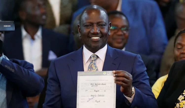 William Ruto gana elecciones presidenciales de Kenia