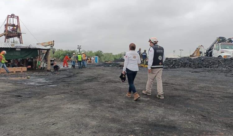 Siguen bajando niveles de agua en mina de Sabinas, Coahuila para continuar rescate