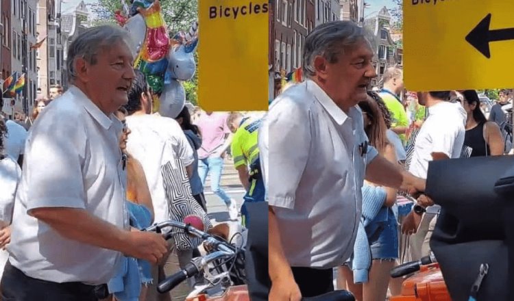 Captan en Holanda al doble del presidente López Obrador; video se viraliza