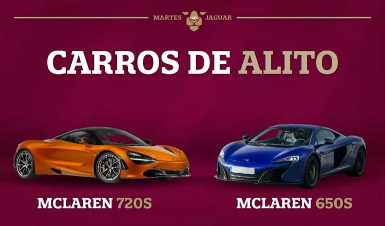 ¡De contado...! Revela nuevo audio de “Alito” compra de 2 McLaren por más de 19 mdp