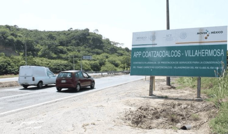 Alerta SICT por cierre temporal de la vía Coatzacoalcos-Villahermosa este domingo